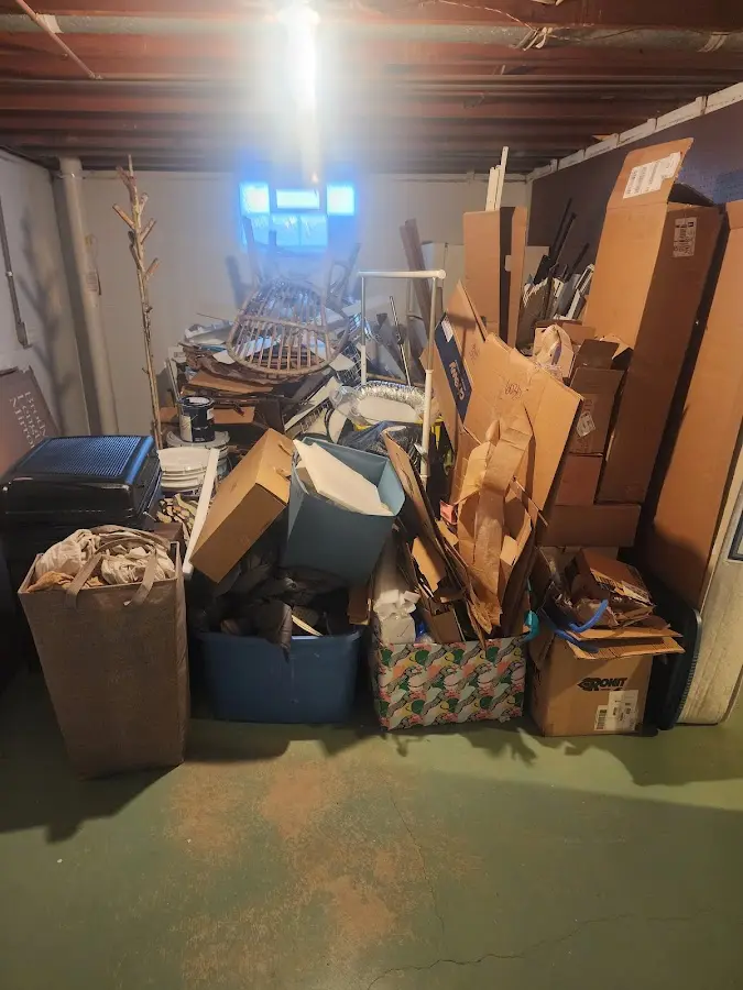 Roll-off dumpster container at job site for Roll Off Dumpster Rental in Happy Valley